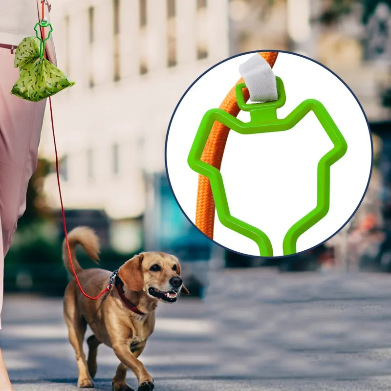 Edc Carry Clip - 犬のうんち袋ホルダー、ペット用うんち収集クリップ、ハンズフリー犬用リード、屋外散歩用、子犬用うんち袋クリップ、持ち運びが簡単。
