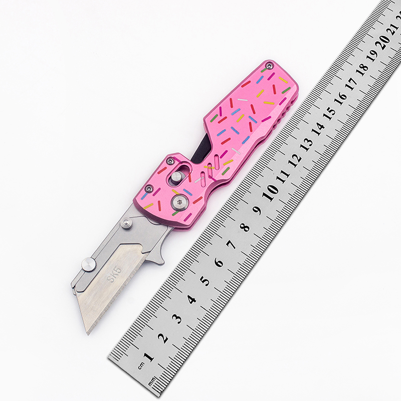 BHBT ドーナツ型折りたたみ式ユーティリティナイフ。携帯用 - Edc Carry Pocket Knife のレビューと価格
