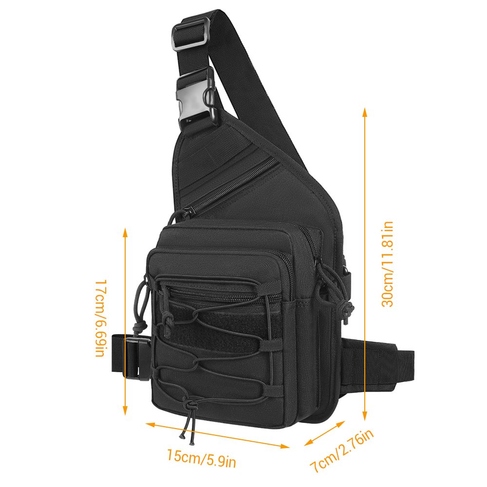 隠しキャリーバッグ戦術的なクロスボディスリングバックパックシ - Edc Concealed Carry Sling Bag のレビューと価格