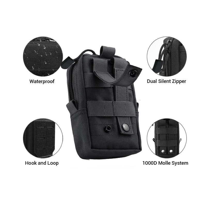 タクティカルモールポーチ ウエストバッグ アウトドア メンズ - Edc Carry Fanny Pack のレビューと価格
